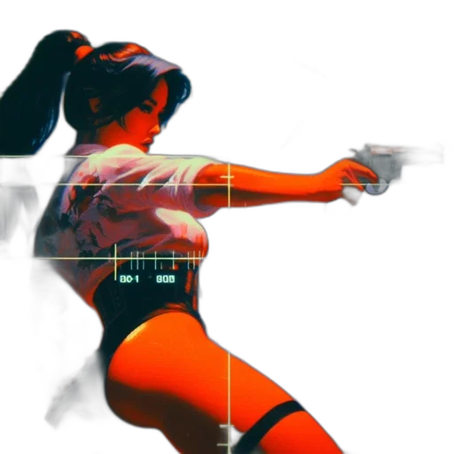 weapon, cyberpunk, concept art, 3d render transparent PNG cut-out