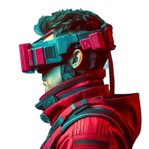 robot, mask, face, staff transparent PNG cut-out