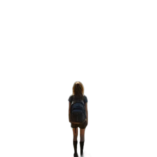 dress, robot, jacket, hair transparent PNG cut-out