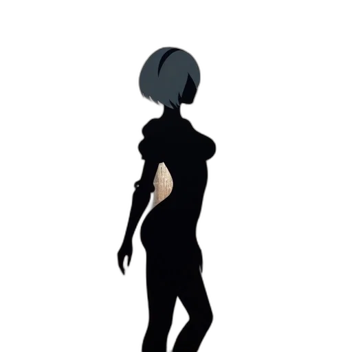 dress, robot, staff, creature transparent PNG cut-out