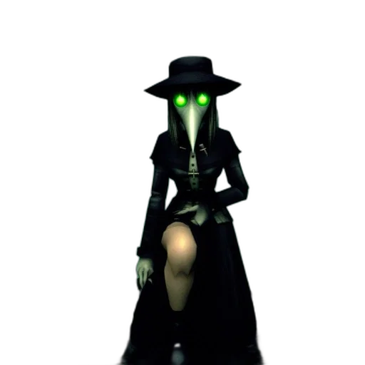 staff, hat, mask, dress transparent PNG cut-out