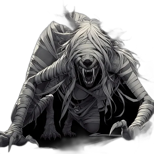 mask, creature, face, hair transparent PNG cut-out