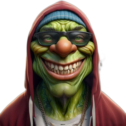 face, mask, creature, concept art transparent PNG cut-out