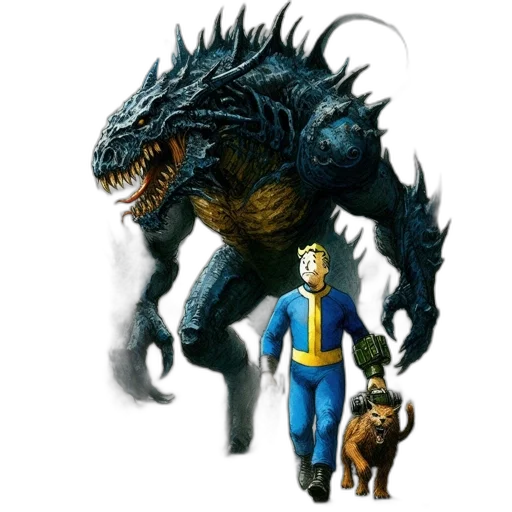 creature, dragon, animal, concept art transparent PNG cut-out