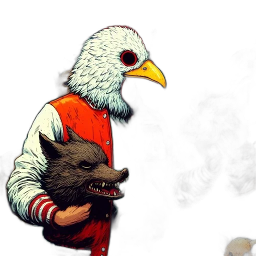 jacket, animal, creature, mask transparent PNG cut-out