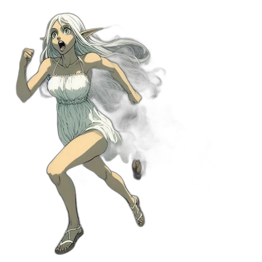 dress, concept art, comic book art, fantasy art transparent PNG cut-out