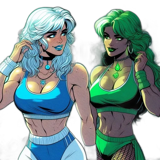 comic book art, concept art, cartoon, fantasy art transparent PNG cut-out