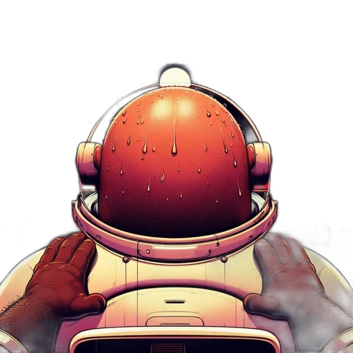 robot, face, mask, jacket transparent PNG cut-out