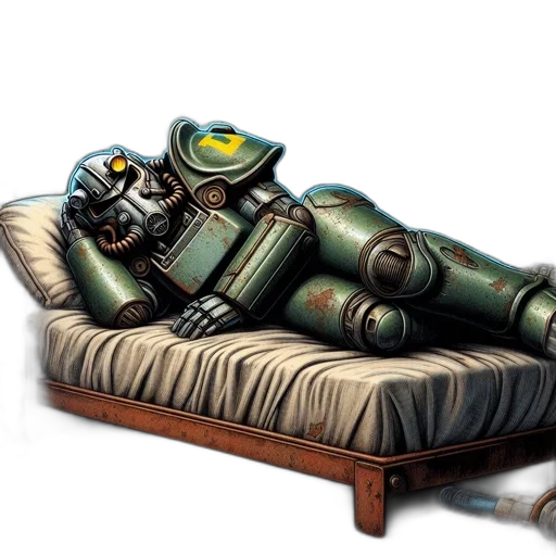 robot, furniture, weapon, concept art transparent PNG cut-out