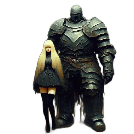 robot, sword, weapon, creature transparent PNG cut-out