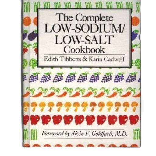 complete, low-sodium, low-salt, cookbook transparent PNG cut-out