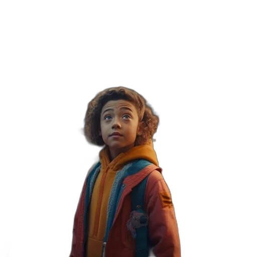jacket, creature, face, robot transparent PNG cut-out