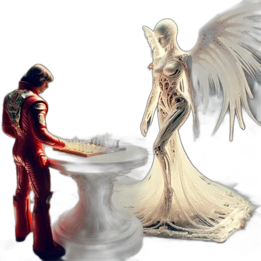 concept art, fantasy art, comic book art, 3d render transparent PNG cut-out