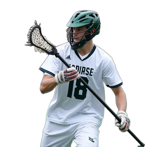 male, lacrosse, player, white transparent PNG cut-out