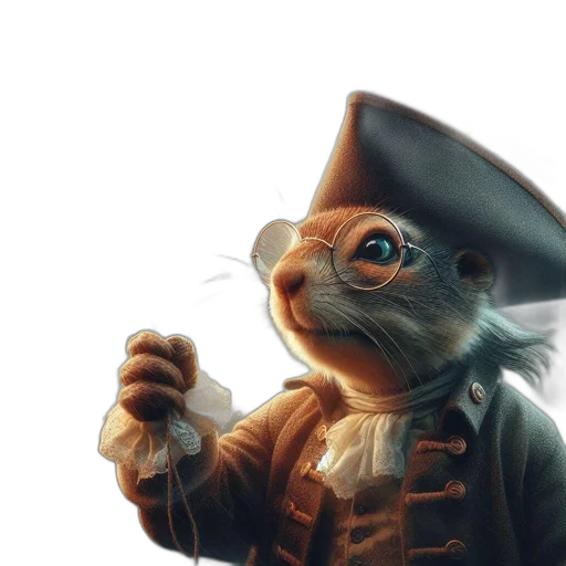 staff, hat, animal, creature transparent PNG cut-out