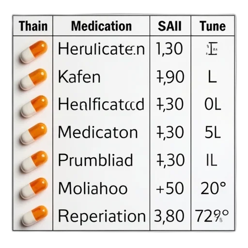 labeled, chart, different, medication transparent PNG cut-out
