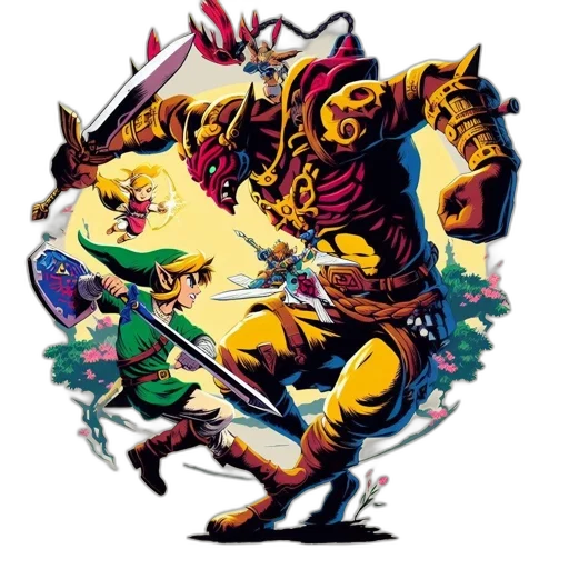 concept art, pixel art, comic book art, fantasy art transparent PNG cut-out