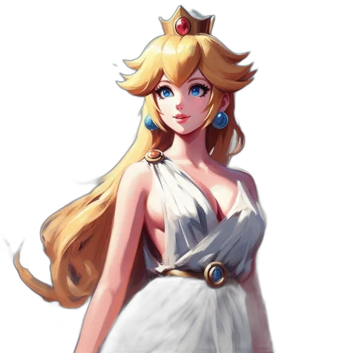 crown, dress, face, staff transparent PNG cut-out