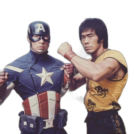 comic book art, two, men, one transparent PNG cut-out