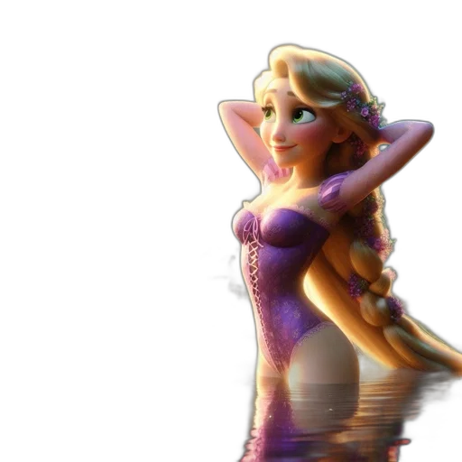 dress, crown, 3d render, concept art transparent PNG cut-out