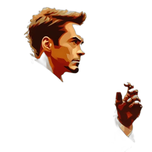 face, pixel art, photorealistic, concept art transparent PNG cut-out