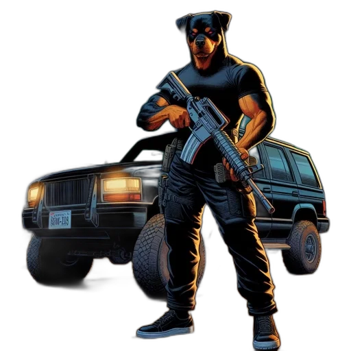 car, weapon, staff, concept art transparent PNG cut-out