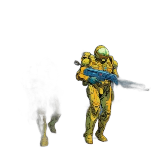 robot, weapon, staff, creature transparent PNG cut-out