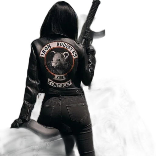 jacket, weapon, staff, concept art transparent PNG cut-out