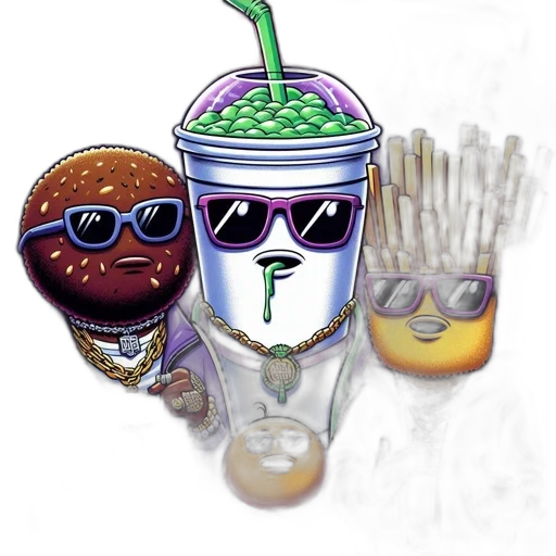 food, crown, staff, robot transparent PNG cut-out