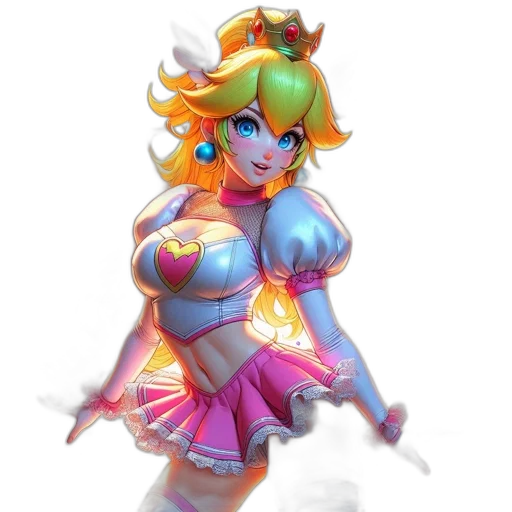 dress, weapon, staff, crown transparent PNG cut-out
