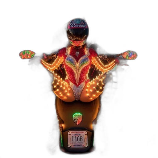 robot, bottle, jacket, 3d render transparent PNG cut-out