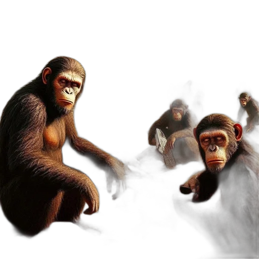 animal, concept art, 3d render, photorealistic transparent PNG cut-out