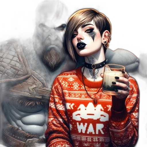 face, mask, comic book art, concept art transparent PNG cut-out