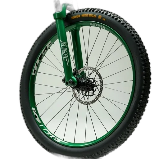 3d render, green, front, wheel transparent PNG cut-out