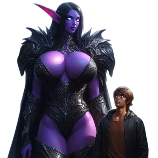 concept art, fantasy art, comic book art, 3d render transparent PNG cut-out
