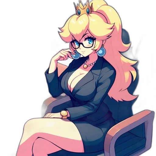 crown, staff, dress, anime transparent PNG cut-out