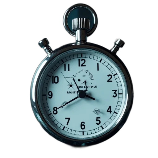 3d render, stopwatch, words, company transparent PNG cut-out