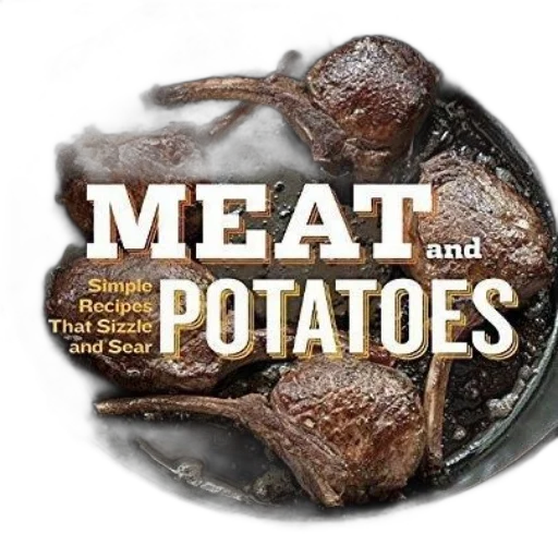 food, meat, potatoes, simple transparent PNG cut-out