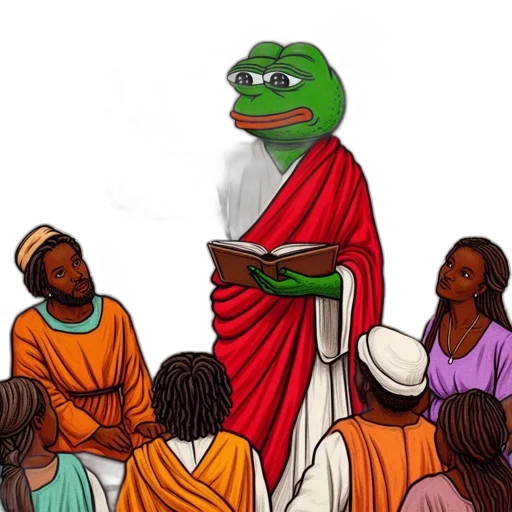 dress, pepe, frog, stands transparent PNG cut-out