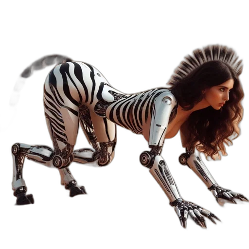 animal, creature, robot, hair transparent PNG cut-out