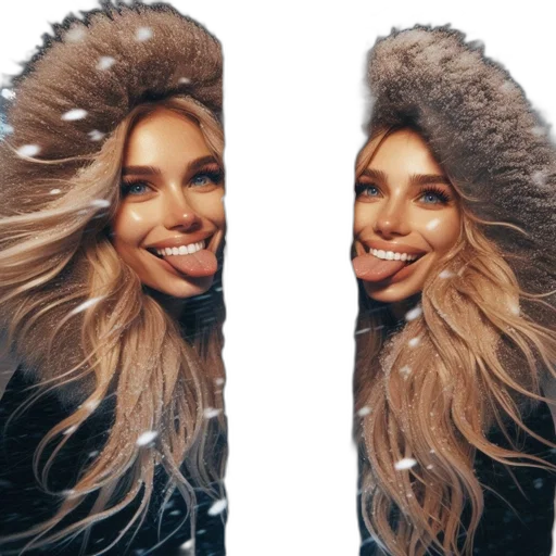 jacket, hair, hat, face transparent PNG cut-out