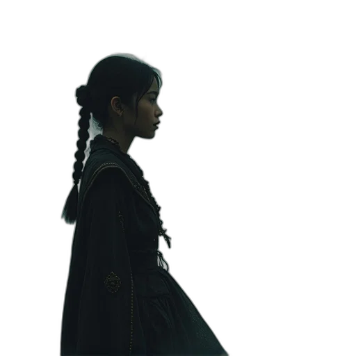 dress, crown, hair, jacket transparent PNG cut-out