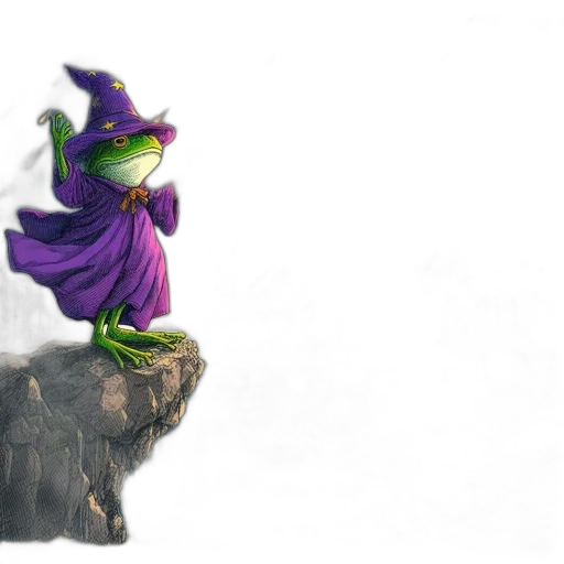 dragon, staff, creature, hat transparent PNG cut-out