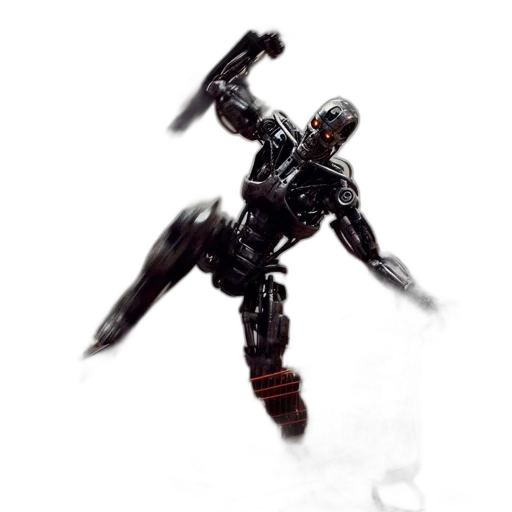 robot, weapon, creature, sword transparent PNG cut-out
