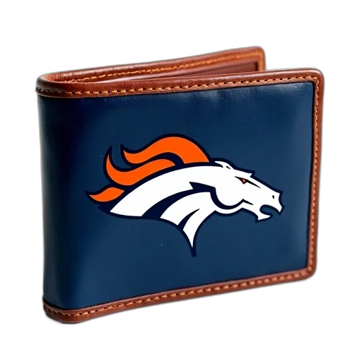 blue, leather, wallet, broncos transparent PNG cut-out