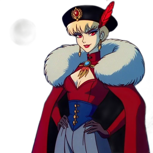 crown, staff, jacket, anime transparent PNG cut-out