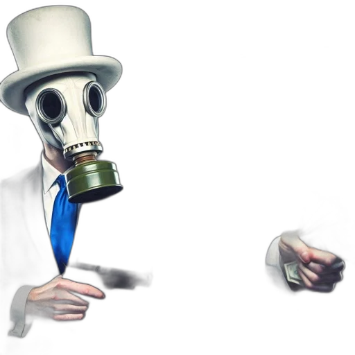 robot, mask, staff, hat transparent PNG cut-out