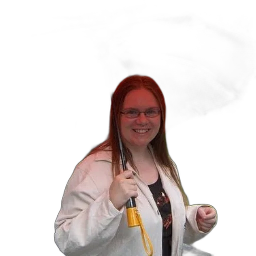 staff, umbrella, jacket, weapon transparent PNG cut-out