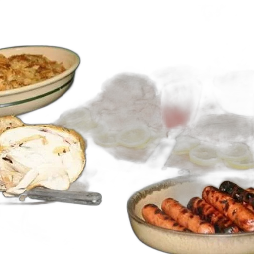 food, earth tones, variety, dishes transparent PNG cut-out