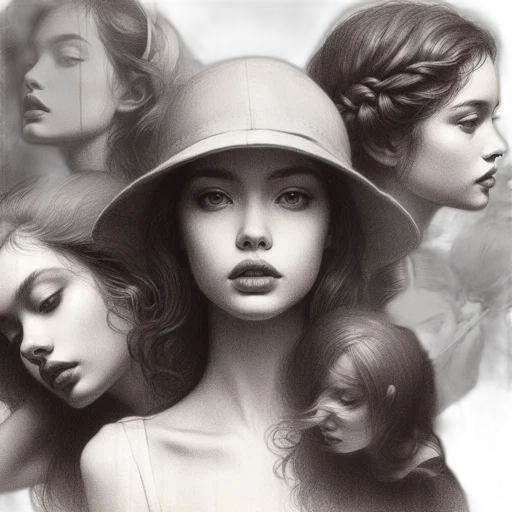 face, hat, photorealistic, fantasy art transparent PNG cut-out